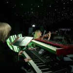 A ceili for a business event in a marquee