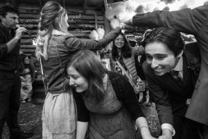 A ceili for a wedding, in a barn in Co Down!