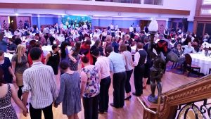 A ceili at the Titanic staircase